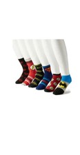 Men  s Justice League Sock Collection Size 10-13 NWT - 6 Pairs