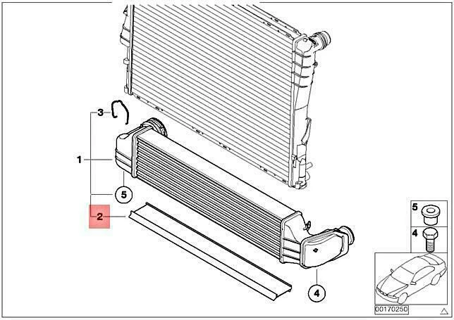 NEU BMW X3 E83 X3 1.8D 2.0D 3.0D 3.0SD SAV SUV AIRDUCT-HALTERUNG 