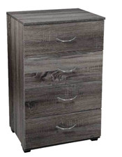 Cassettiera SETTIMINO Mobile CAMERA UFFICIO SALOTTO 4 Cassetti WENGè h83*50*40cm