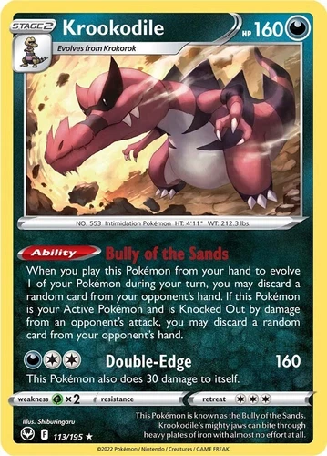 Krookodile Pokémon TCG Cards