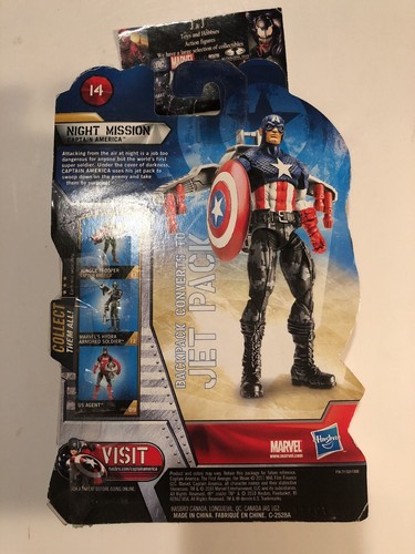 Captain America Jet Pack Night Mission #14 Captain America Concept Series Figure - Picture 5 of 9