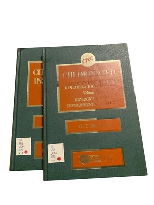 Chlorinated Insecticides Vol. 1 & 2 By G. T. Brooks Published By CRC PRESS, INC