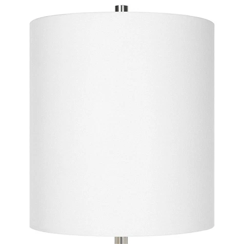 Uttermost Exposition Metal Marble Crystal and Fabric Buffet Lamp in Nickel - Picture 4 of 5