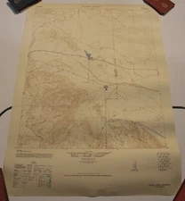 BARREL SPRING Quadrant California USGS Topographic Map 1942 Vintage 23x17
