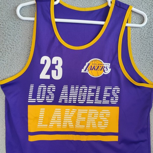 Maglia Los Angeles Lakers uomo grande viola oro basket LEGEND LeBron James - Foto 2 di 14