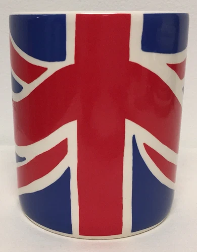 ROYAL STAFFORD RIBBON STYLE UNION JACK VINTAGE Coffee Cup Mug England