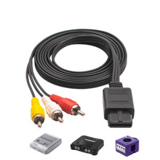 CABLE DE VIDEO AV TV AUDIO RCA Super Nintendo SNES N64 Game Cube 