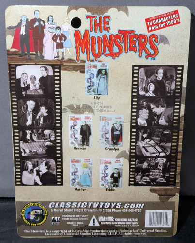 Classic TV Toys 2004 LILY MUNSTER 8" Mego Style Figure The Munsters NEW - Picture 7 of 10