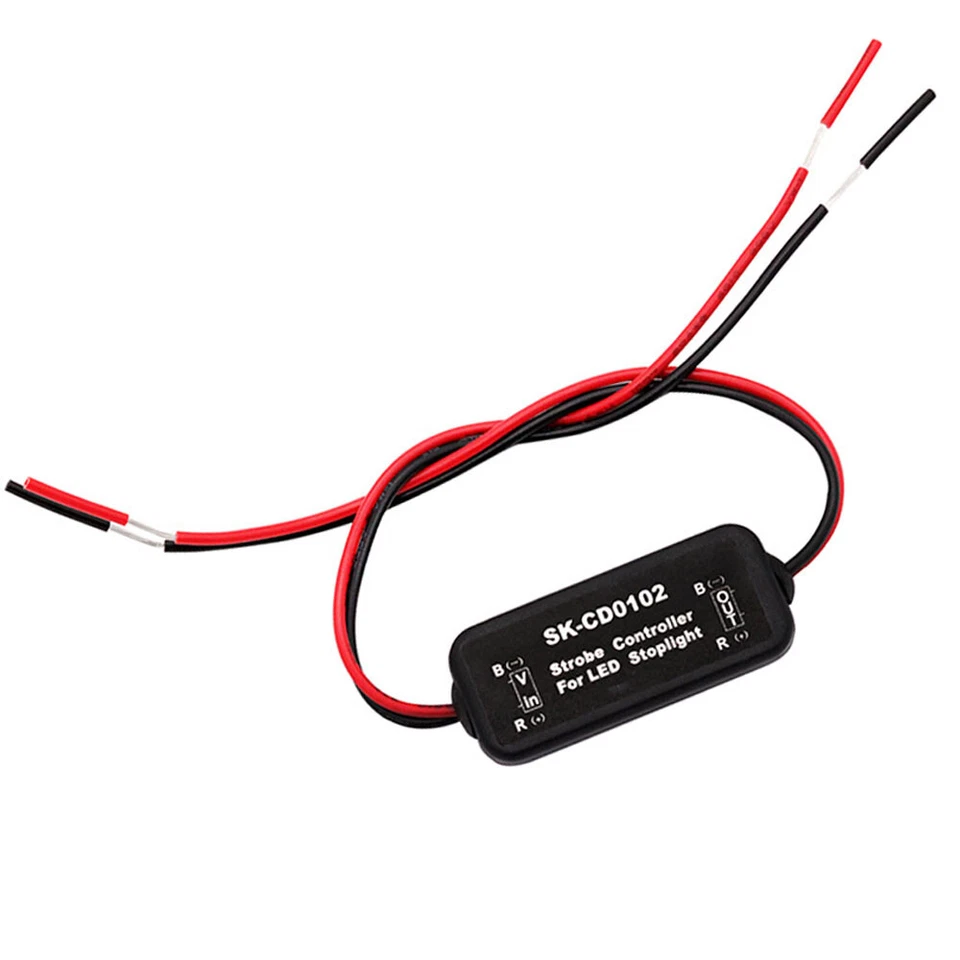 2x Universal Flash Strobe Controller Flasher Module Car LED Brake Stop Light UK - Image 3 of 4