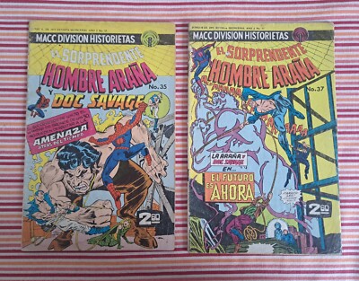 Giant-size Spider-man 3 Mexican Edition Macc Division 1975 RARE - 2 comics