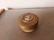 BOITE A POUDRE EN LAITON ( POWDER TALC )
