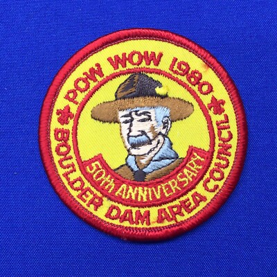 Boy Scout Boulder Dam Area Council 1980 Pow Wow 50th Anniversary Patch 247B1