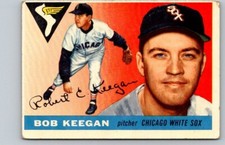 1955 TOPPS BASEBALL #10 BOB KEEGAN   LOW GRADE OW