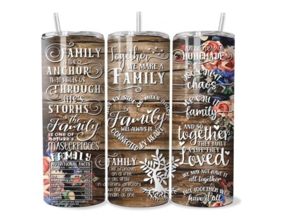 20oz Together We Are Family Stainless Steel Tumbler