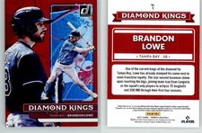 Brandon Lowe 2022 Donruss Red Holo #1 Tampa Bay Rays