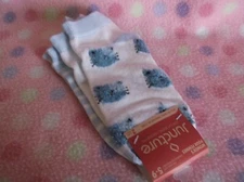 Juncture Womens Girls Teens Low Cut Socks #2 Hedge Hogs & Stripes Size 5-9 New!