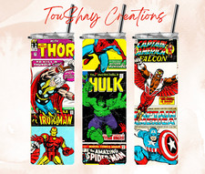 20oz Marvel Comics Tumbler Stainless Steel With Lid And Straw