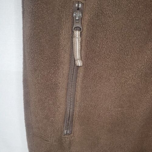 Cabela's Fleece Vest Mens Small Full Zip Brown Pockets Outdoors Hunting Camping - Picture 3 of 15