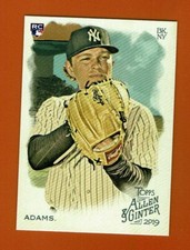 2019 Topps Allen & Ginter Chance Adams RC #205 New York Yankees