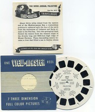 The River Jordan Palestine 1949 View-Master Single Reel 4015 with Booklet