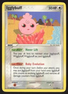 Pokemon TCG Crystal Guardians #21/100 Igglybuff NM
