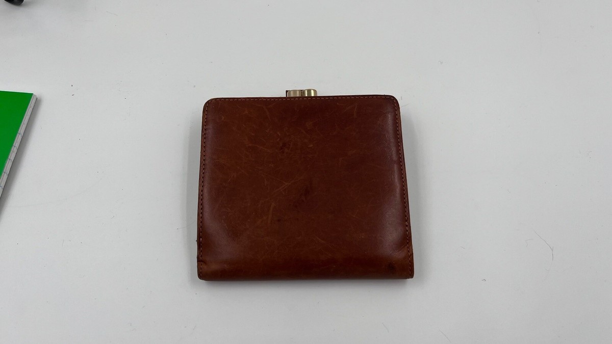 小物 Vintage Coach Leather Mini Wallet Brown Coach Vintage Leather Wallet Purse With Coin Unit Snap