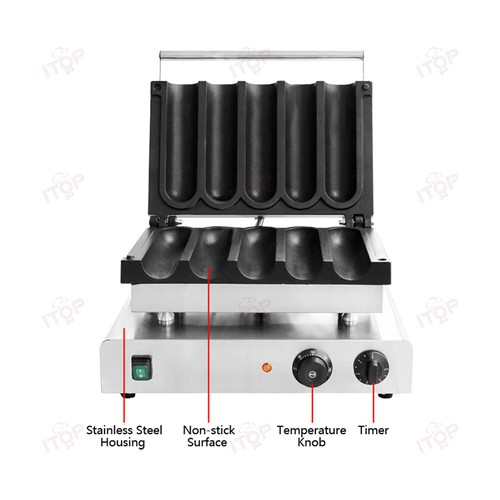 Commercial Stuffed Waffle Baker Empanadas Machine Meat Pie Toaster 3000W - Picture 4 of 6