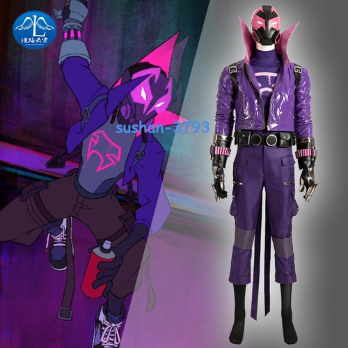 Spider-Man: Across the Spider-Verse Prowler Miles Cosplay Kostüm Halloween - Bild 10 von 11
