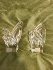Mikasa Lead Crystal Art Deco Candlestick Holders Germany Mint Cond with Labels — photo 1