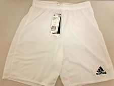 ADIDAS - SHORTS - WHITE / BLACK - YOUTH LARGE 8-20 