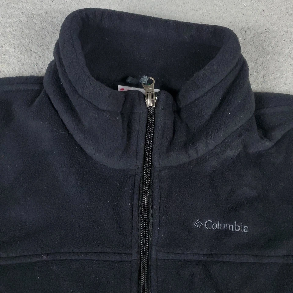 Columbia Suéter Niños XL Negro Polar Cremallera Completa Manga Larga Sudadera Niños Foto 2 de 4