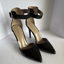 DREAM PAIRS Women Low Stilettos Heel Pump Shoes Ankle Strap Pointed Toe Shoes
