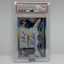 2020 Bowman Chrome Emerson Hancock & Zach DeLoach Dual Auto Orange PSA 9 25/25