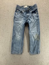 Levis 505 Kids Refular Fit Straight Cotton Denim Jeans Blue Size 5 Reg 4-5yrs