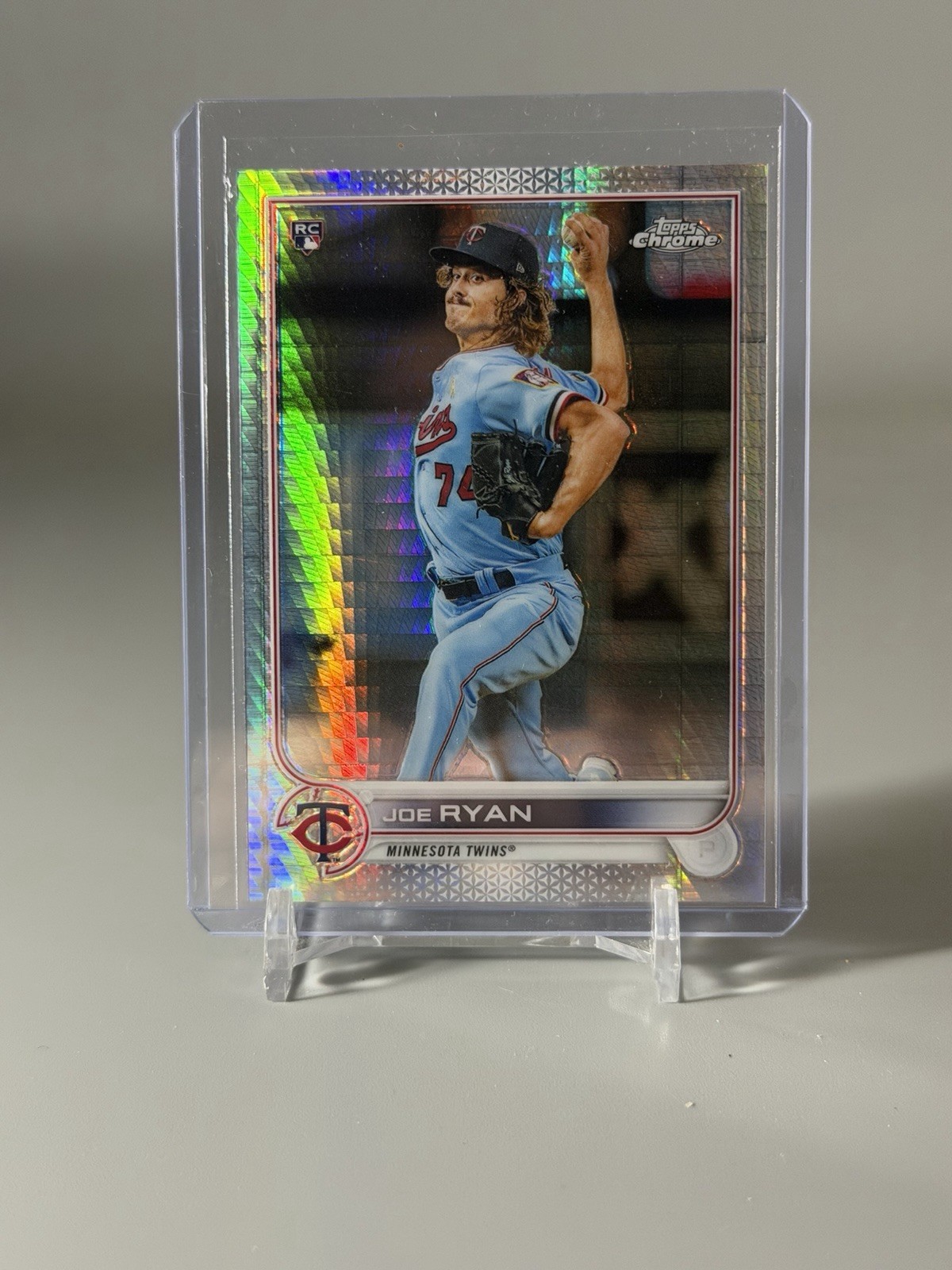 2022 Topps Chrome - Joe Ryan #48 Prism Refractor (RC)