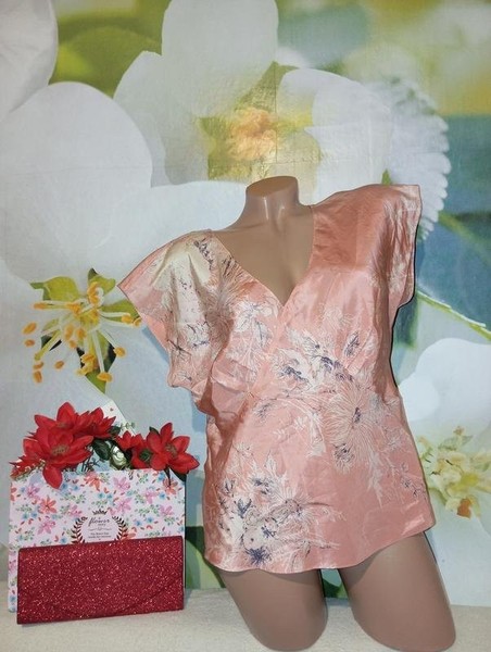 Women Monsoon Shirt Pink Silk 42 / XL