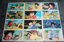 Dragon Ball Vintage Japanese Menko Lot 12 Cards Kid Goku Bulma Anime