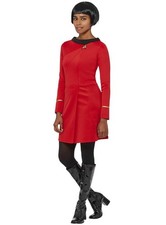 Star Trek TOS Uniformkleid rot - Weibliche Uniform in klassischen Look der