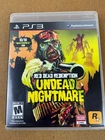 Red Dead Redemption: Undead Nightmare PS3 PlayStation 3 Instructions Map /Poster