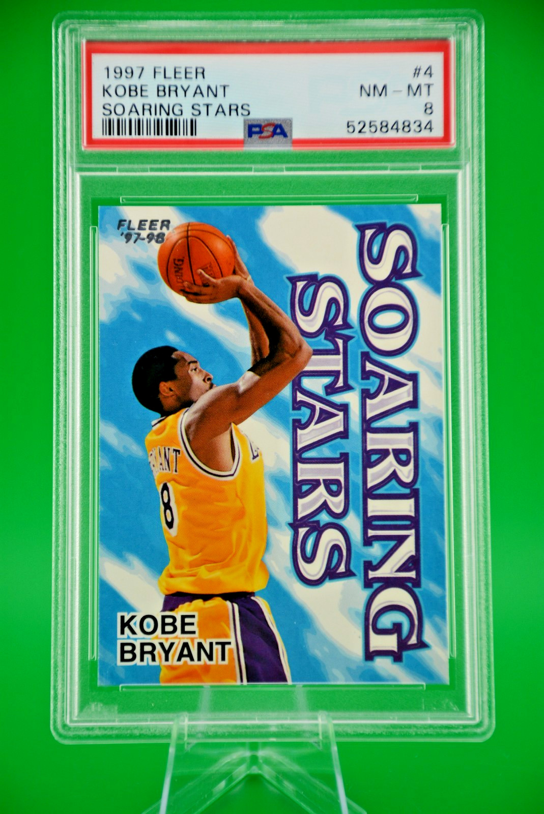 1997 Fleer Soaring Stars Kobe Bryant PSA 8 Near Mint Rare SS Los Angeles Lakers