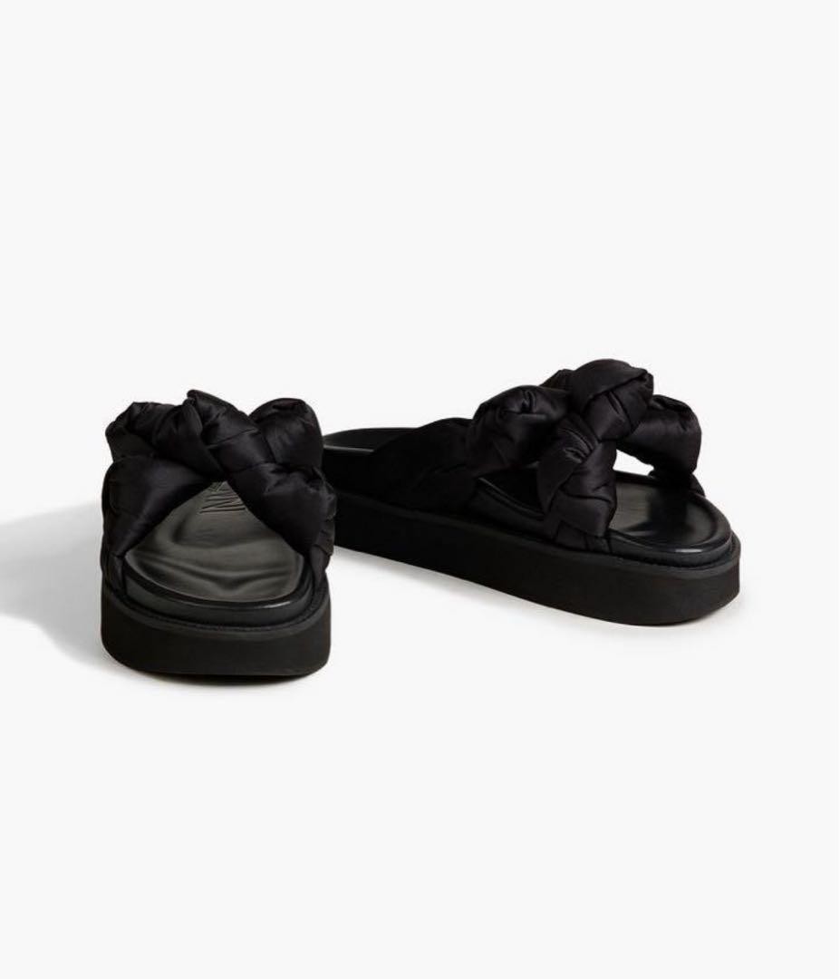 SAOLA Sandali donna 8 5US Ganni suola spessa nastro plateau 40 edizione limitata mod rari