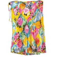 Vintage Tommy Hilfiger Colorful Floral Midi Skirt In Excellent Condition