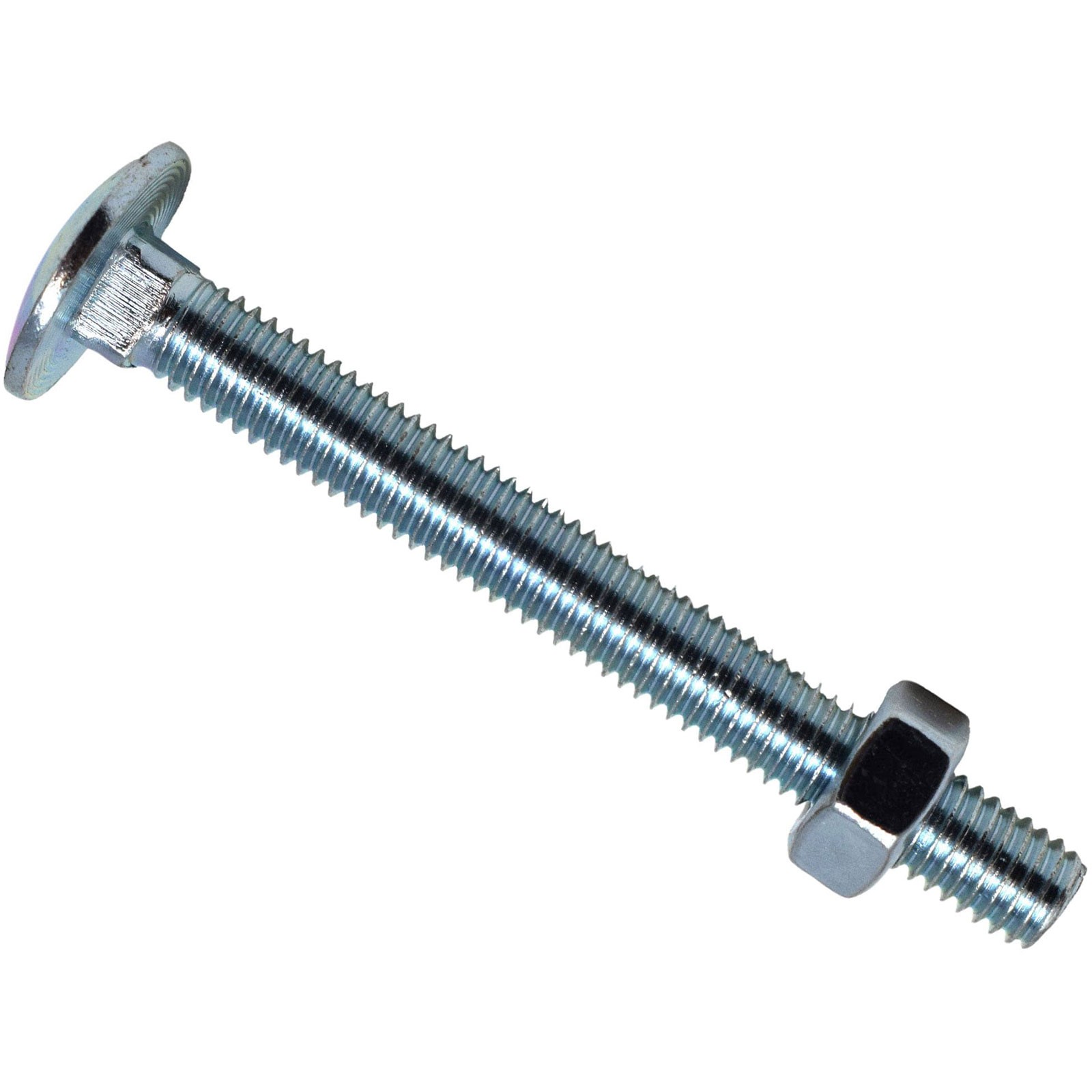 METALMATE Cup Square Hex Bolt & Nut ZP M8 x 75mm Box 25