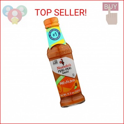 Nandos PERi PERi Medium Sauce - Spicy Sauces, Seasoning or Marinade for Wings, F