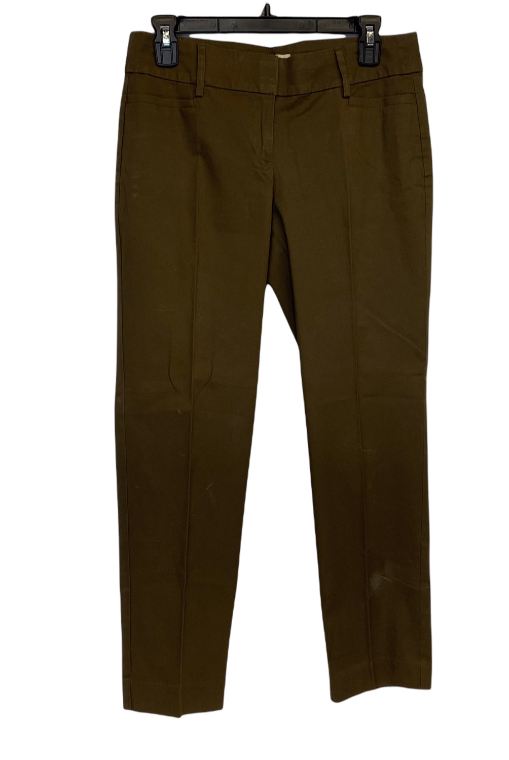Ann Taylor Pants Size 2 Womens Green Ladies Ankle Capri Cropped Stretch