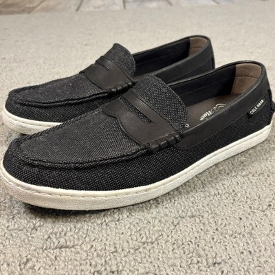 Cole Haan Mens Pinch Maine Classic Black Canvas Penny Loafer  display picture 2