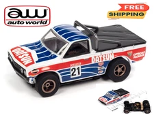 Auto World 2023 Rel. 3 Rally World Stage ' 75 Datsun 620 Pickup Fits AFX SC393