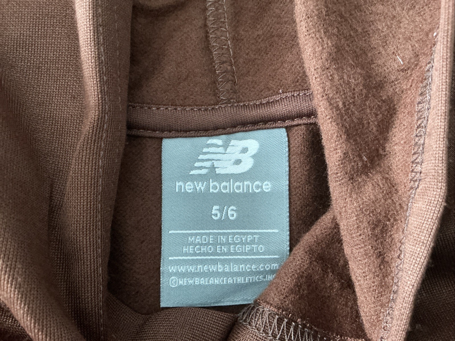 New Balance Kids 3 Piece BROWN Hoodie Tee Jogger Set, Size 5/6, NWOT thumbnail 4