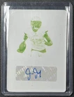 JUSTIN JEFFERSON 2022 NATIONAL TREASURES SIGNATURES PRINTING PLATE AUTO 1/1