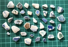 pottery sea glass from Japan Surf-Tumbled Beach Glass  very small to small
